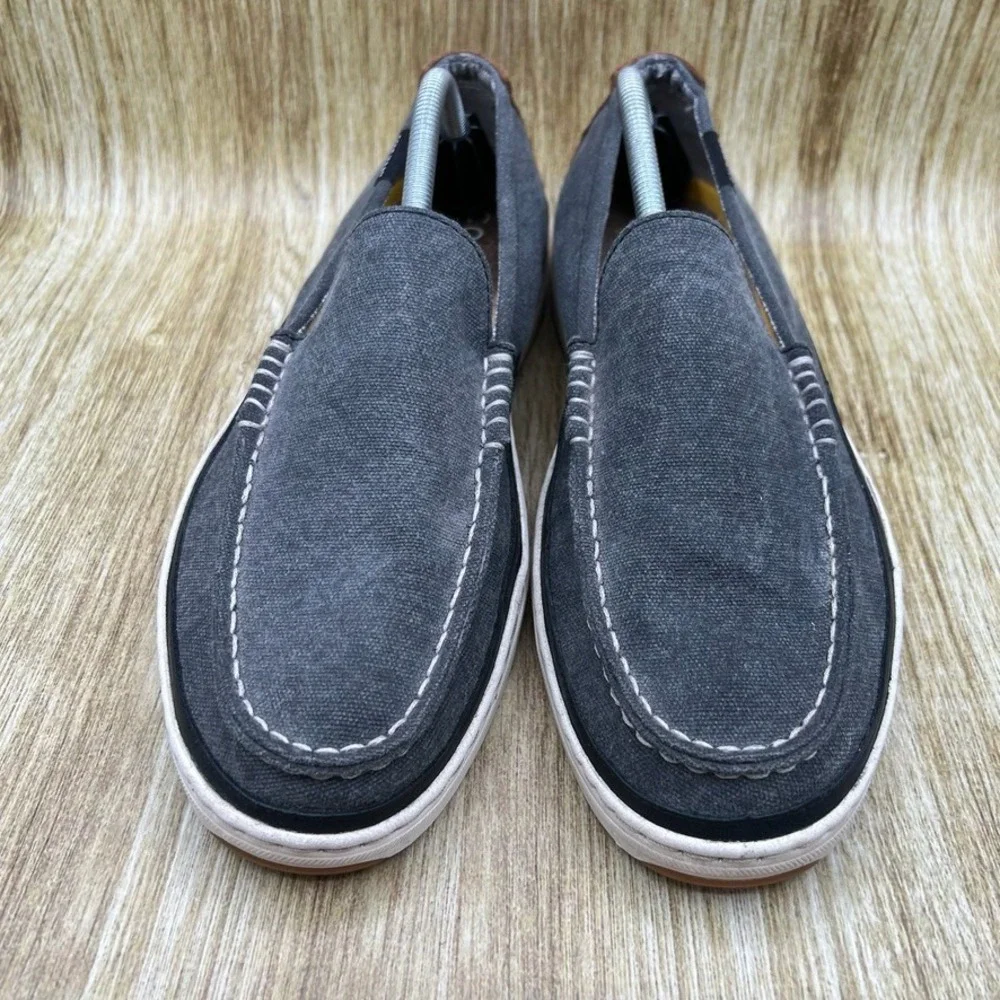 Cole Haan‎ Cloudfeel Weekender Loafer Men's Size 10 Gray Canvas Shoes C32223